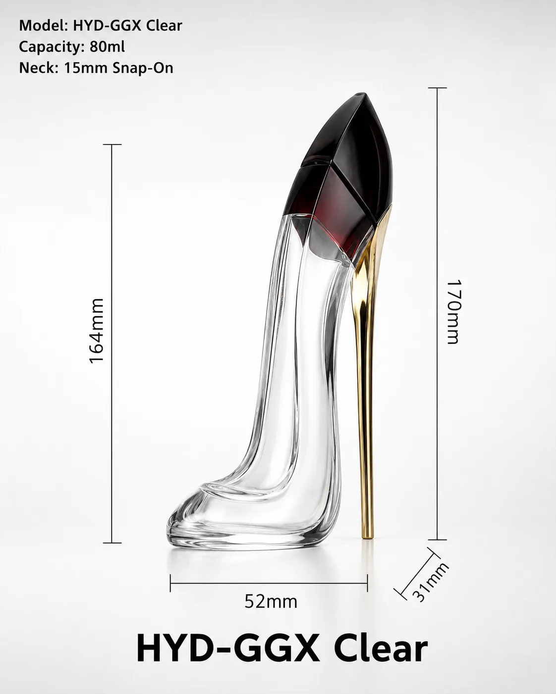 HYD-GGX Clear perfume bottle